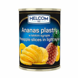 Ananas plastry w lekkim syropie Helcom 580ml